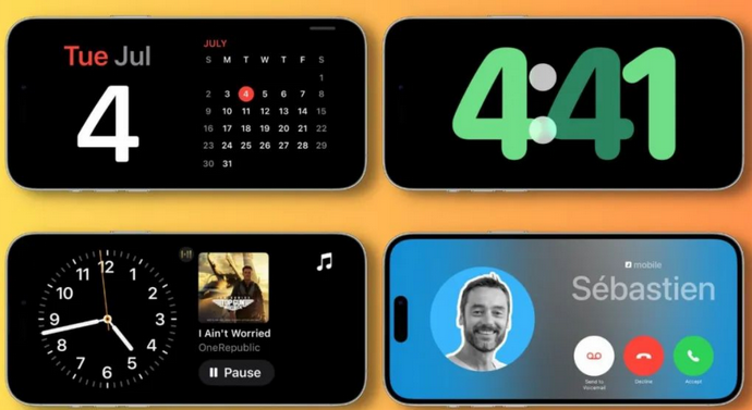 鲁甸苹果手机维修分享iOS17横屏充电待机显示有什么好处 