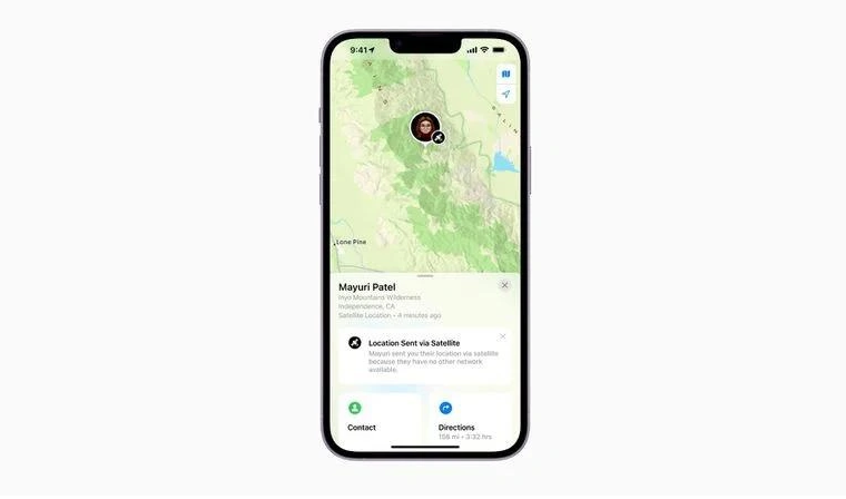 鲁甸苹果14维修分享iPhone14系列中 FindMy功能通过卫星分享位置方法教程 