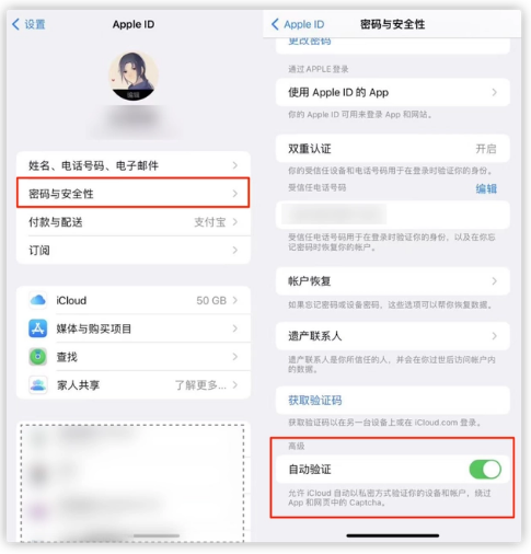 鲁甸苹果手机维修分享iOS 16 自动验证功能开启方法 