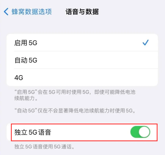 鲁甸苹果14维修分享iPhone 14 Pro如何开启VoNR 