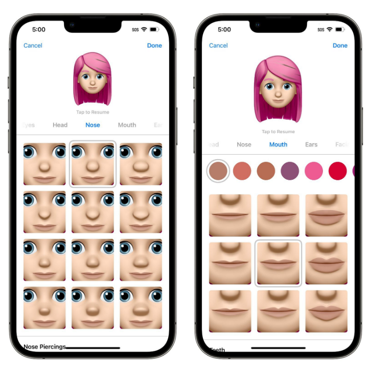 鲁甸苹果手机维修分享​iOS 16中的拟我表情有了哪些变化和升级 
